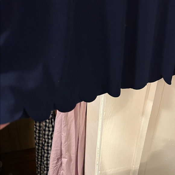 Elegant Navy Blue Women's Dress - Picture 3 of 4